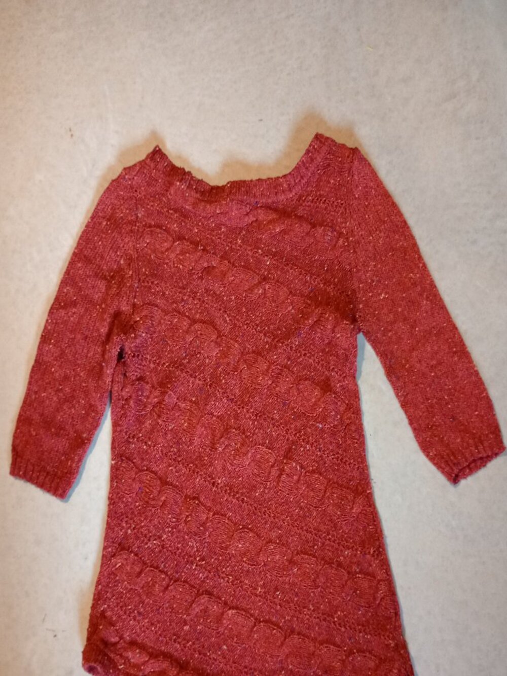 [Cato] Women's M Fall Tweed Cabled Sweater
